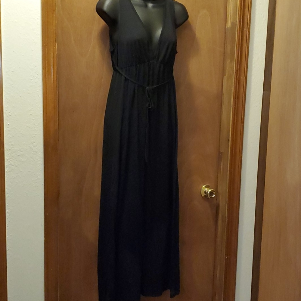 Expresso black tie dress